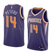 Maglia Phoenix Suns Alec Peters NO 14 Icon 2018 Viola