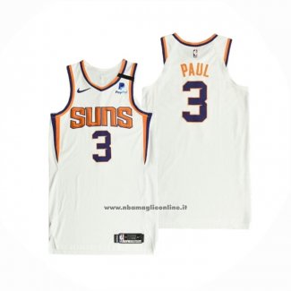 Maglia Phoenix Suns Chris Paul #3 Association Autentico 2021 Bianco