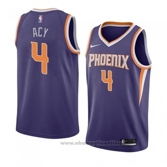 Maglia Phoenix Suns Quincy Acy NO 4 Icon 2018 Viola