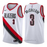 Maglia Portland Trail Blazers C.J. McCollum NO 3 Citta Nero