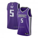 Maglia Sacramento Kings De'Aaron Fox #5 Icon 2020-21 Viola