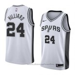 Maglia San Antonio Spurs Darrun Hilliard NO 24 Association 2018 Bianco