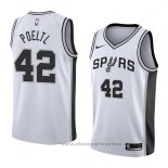 Maglia San Antonio Spurs Jakob Poeltl NO 42 Association 2018 Bianco