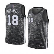 Maglia San Antonio Spurs Marco Belinelli NO 18 Citta 2018 Grigio