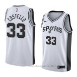 Maglia San Antonio Spurs Matt Costello NO 33 Association 2018 Bianco