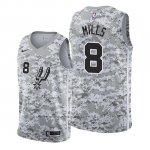 Maglia San Antonio Spurs Patty Mills NO 8 Earned Camuffamento
