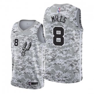 Maglia San Antonio Spurs Patty Mills NO 8 Earned Camuffamento