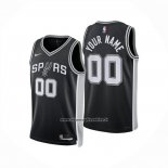 Maglia San Antonio Spurs Personalizzate Icon 2024-25 Nero