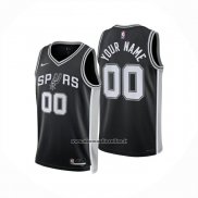 Maglia San Antonio Spurs Personalizzate Icon 2024-25 Nero