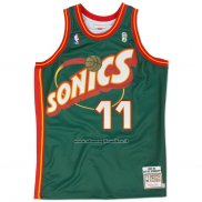 Maglia Seattle SuperSonics Detlef Schrempf #11 Historic Throwback Verde