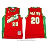 Maglia Seattle SuperSonics Gary Payton NO 20 Historic Throwback Rosso2