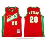 Maglia Seattle SuperSonics Gary Payton NO 20 Historic Throwback Rosso2