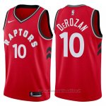 Maglia Toronto Raptors DeMar DeRozan NO 10 2017-18 Rosso