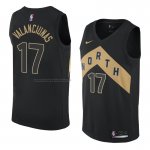 Maglia Toronto Raptors Jonas Valanciunas NO 17 Citta 2018 Nero