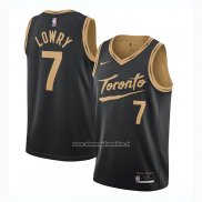 Maglia Toronto Raptors Kyle Lowry #7 Citta 2020-21 Nero