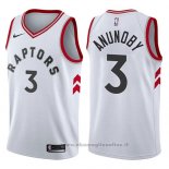 Maglia Toronto Raptors Og Anunoby NO 3 Association 2017-18 Bianco