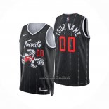 Maglia Toronto Raptors Personalizzate Citta 2025-26 Nero