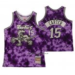 Maglia Toronto Raptors Vince Carter #15 Galaxy Viola