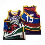 Maglia Toronto Raptors Vince Carter #15 Rainbow Classic Nero