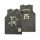Maglia Toronto Raptors Vince Carter No 15 Mitchell & Ness 1998-99 Nero1