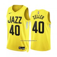 Maglia Utah Jazz Cody Zeller #40 Icon 2022-23 Giallo