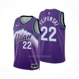 Maglia Utah Jazz Kyle Filipowski No 22 Icon 2025-26 Viola