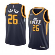 Maglia Utah Jazz Kyle Korver NO 26 Icon 2018 Blu