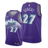 Maglia Utah Jazz Rudy Gobert NO 27 Hardwood Classics 2019-20 Viola