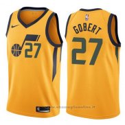 Maglia Utah Jazz Rudy Gobert NO 27 Statement 2017-18 Giallo