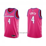 Maglia Washington Wizards Ish Smith #4 Citta 2022-23 Rosa