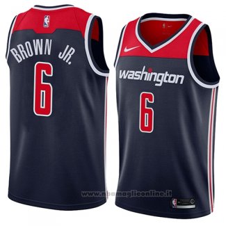 Maglia Washington Wizards Troy Brown Jr. NO 6 Statement 2018 Nero