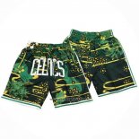 Pantaloncini Boston Celtics Lunar New Year Mitchell & Ness Just Don Verde