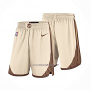 Pantaloncini Golden State Warriors Citta 2025-26 Crema