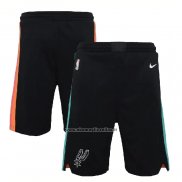 Pantaloncini San Antonio Spurs Citta 2020-21 Nero