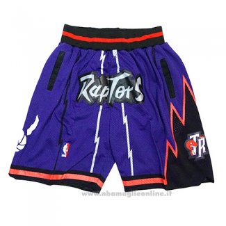 Pantaloncini Toronto Raptors Throwback Viola