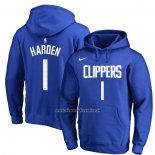 Felpa con Cappuccio Los Angeles Clippers James Harden Icon Blu.