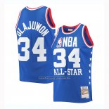 Maglia All Star 1985 Hakeem Olajuwon #34 Blu