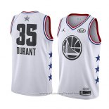 Maglia All Star 2019 Golden State Warriors Kevin Durant NO 35 Bianco