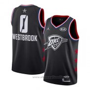 Maglia All Star 2019 Oklahoma City Thunder Russell Westbrook NO 0 Nero