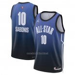 Maglia All Star 2023 Sacramento Kings Domantas Sabonis #10 Blu