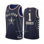 Maglia All Star 2024 Phoenix Suns Devin Booker #1 Blu