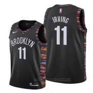 Maglia Bambino Brooklyn Nets Kyrie Irving NO 11 Citta 2019-20 Nero