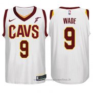 Maglia Bambino Cleveland Cavaliers Dwyane Wade NO 9 Association Goodyear 2017-18 Bianco