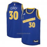 Maglia Bambino Golden State Warriors Stephen Curry #30 Classic 2022-23 Blu