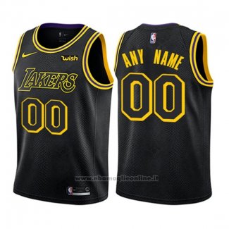 Maglia Bambino Los Angeles Lakers Personalizzate 17-18 Nero