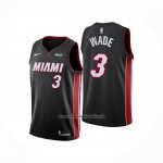 Maglia Bambino Miami Heat Dwyane Wade No 3 Icon Nero