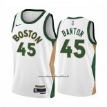 Maglia Boston Celtics Dalano Banton #45 Citta 2023-24 Bianco