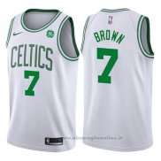 Maglia Boston Celtics Jaylen Brown NO 7 2017-18 Bianco