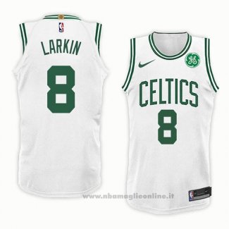 Maglia Boston Celtics Shane Larkin NO 8 Association 2018 Bianco