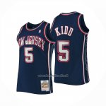 Maglia Brooklyn Nets Jason Kidd No 5 Mitchell & Ness 2006-07 Blu  Maglia Brooklyn Nets Jason Kidd No 5 Mitchell & Ness 2006-07 Blu